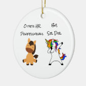 Unicorn Personal Berufliche Personalressourcen Keramik Ornament (Links)
