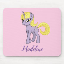 Unicorn Personalisiert Girls Pink Mouse Pad