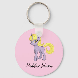 Unicorn Personalisiert Girls Schlüsselanhänger