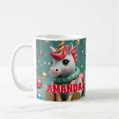 Unicorn Personalisiert Kids Hot Chocolate Tasse (Links)