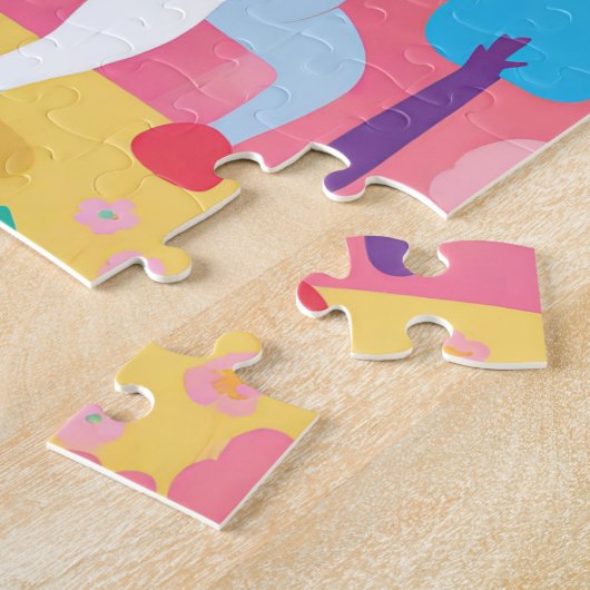 Unicorn Personalisiert Kids Puzzle (Seite)
