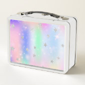 Unicorn Personalisiert-Metal-Lunchbox Metall Brotdose (Rückseite)