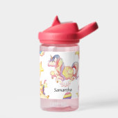 Unicorn Personalisierte Kinder Wasserflasche Trinkflasche (Links)
