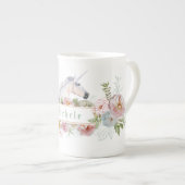 Unicorn Personalisierte Knochen-China Tasse (Vorderseite Rechts)
