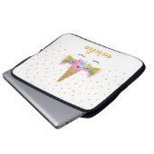 Unicorn Personalisierter Laptop-Sieb | Benutzerdef Laptopschutzhülle (Vorne Knopf)