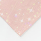 Unicorn-personalisierter magischer Glitzer Fleecedecke (Ecke)