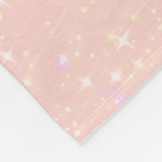 Unicorn-personalisierter magischer Glitzer Fleecedecke (Ecke)