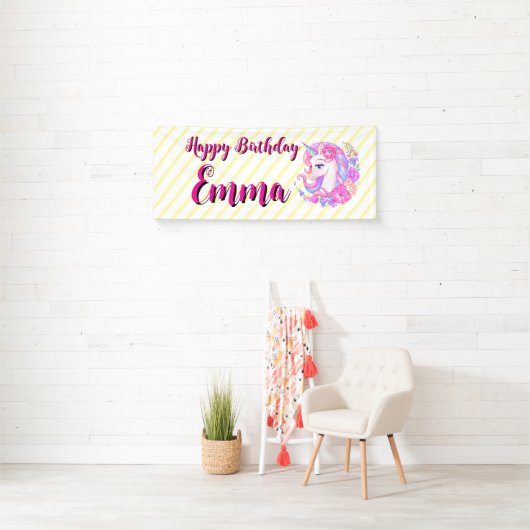 unicorn & personalize your name banner (Insitu)