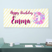 unicorn & personalize your name banner (Messe)