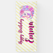 unicorn & personalize your name banner (Vertikal)