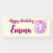 unicorn & personalize your name banner (Horizontal)
