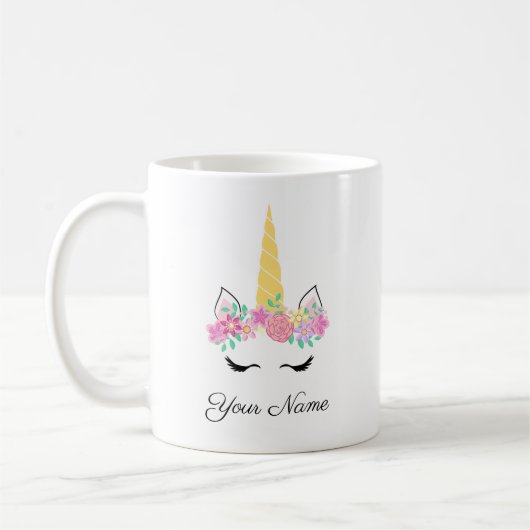 Unicorn personalized Mug Kaffeetasse (Links)