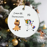 Unicorn Personalwesen Beruflich Keramik Ornament<br><div class="desc">Dieses Design kann personalisiert sein, indem Sie die weitere Option anpassen. Sie können auch auf andere Artikel übertragen. Kontaktieren Sie mich unter colorflowcreations@gmail.com oder nutzen Sie die Option Chat oben auf der Seite, wenn Sie dieses Design auf einem anderen Produkt haben möchten oder Hilfe benötigen. Sehen Sie mehr meiner Designs...</div>