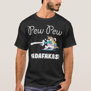 Unicorn Pew Pew Madafakas Vintage Funny Unicorn ma T-Shirt