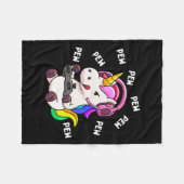 Unicorn Pew Pew Unicorns Lover Video Game Gamer Gi Fleecedecke (Vorderseite (Horizontal))
