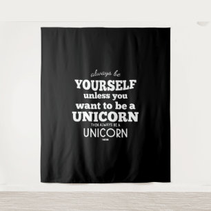 Unicorn-Pferd mythische Kreaturen Pony Unicorn Wandteppich