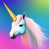 Unicorn Pferd Postkarte