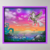 Unicorn Pferdepony Dragon Poster (Vorne)