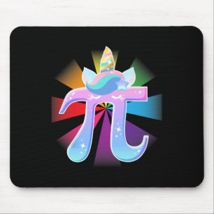 Unicorn Pi Day Mathematik Nerd T Shirt Geschenke f Mousepad