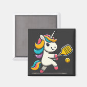 Unicorn Pickleball Spieler Lover Kinder Frauen Magnet (Vorderseite/Rückseite)