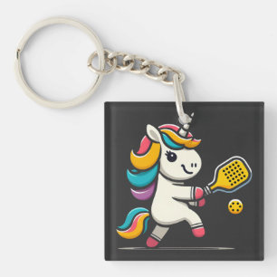 Unicorn Pickleball Spieler Lover Kinder Frauen Schlüsselanhänger
