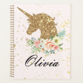 UNICORN PINK+GOLD PLANER (Vorderseite)