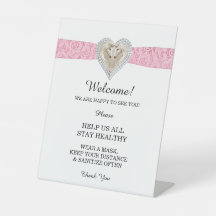 Unicorn Pink Lace Wedding Safety