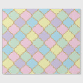 Unicorn Pink Lila Glitzer Girly Birthday Geschenkpapier (Flach)