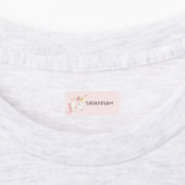 Unicorn, pink, name girl etiketten (Befestigt)