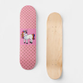 UNICORN PINK POLKA DOTS SKATEBOARDS FÜR MÄDCHEN (Vorderseite)
