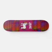 UNICORN PINK SKATEBOARDS CUSTOM PERSONALISIERTE MÄ (Horizontal)