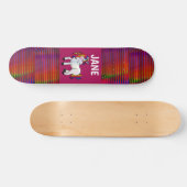 UNICORN PINK SKATEBOARDS CUSTOM PERSONALISIERTE MÄ (Horizontal)