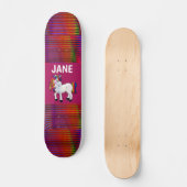 UNICORN PINK SKATEBOARDS CUSTOM PERSONALISIERTE MÄ (Vorderseite)