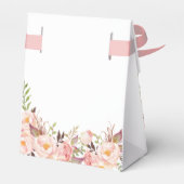 Unicorn Pink und Gold Geburtstagsparty Gefälligkei Geschenkschachtel (Rückseite)