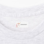 Unicorn, pinkfarbenes Mädchen Etiketten (Befestigt)