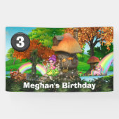 Unicorn pixie regenbow fantasy woodland DIAGE age Banner (Horizontal)