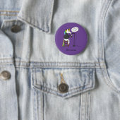 Unicorn Poetry Funny Niedlicher Cartoon Button (Beispiel)