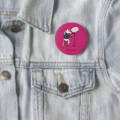 Unicorn Poetry Funny Niedlicher Cartoon Button (Beispiel)