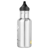 Unicorn Poetry Poet Funny Edelstahlflasche (Rechts)