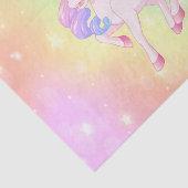 Unicorn Pony Pastel Rainbow Stars Decoupage Seidenpapier (Ausschnitt)