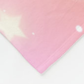 Unicorn Pony Rainbow Stars Pastel Girly Fleecedecke (Ecke)