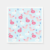 Unicorn Pool Float Paper Napkins Serviette (Vorderseite)
