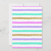 Unicorn Pool Party Einladung (Rückseite)