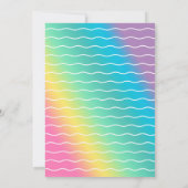 Unicorn Pool Party Einladung (Rückseite)