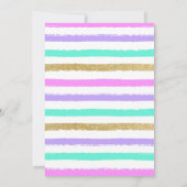 Unicorn Pool Party Einladung (Rückseite)