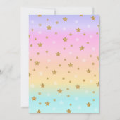 Unicorn Pool Party Vielen Dank Karte (Rückseite)