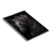 Unicorn Portrait Fantastische Natur Notizblock (Rechte Seite)