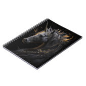 Unicorn Portrait Fantastische Natur Notizblock (Linke Seite)