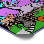 Unicorn Poster für Kinder - "Sitzen Mama"-Licht zu (Ecke)