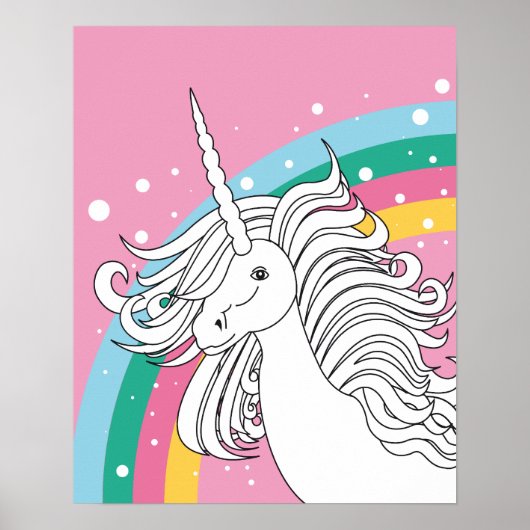 UNICORN POSTER PINK (Vorne)